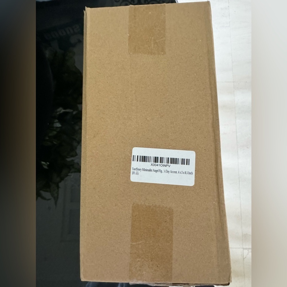 NIB indoor/outdoor Angel Figurine Resin 8” hidden Birch magnetic jewelry box - Picture 8 of 9